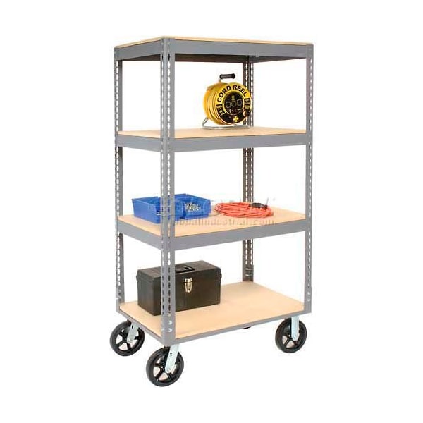 Global Industrial Boltless Shelf Truck, Steel, 36 in L, 24 in W, 68 in H 585417 - main